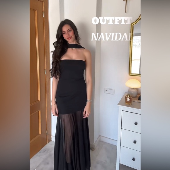 ZARA TRANSPARENT COMBINATION DRESS - Picture 4 of 16